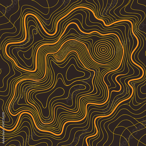 Background of the topographic map. Topographic map lines, contour background. Geographic abstract grid