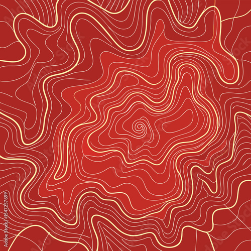 Background of the topographic map. Topographic map lines, contour background. Geographic abstract grid
