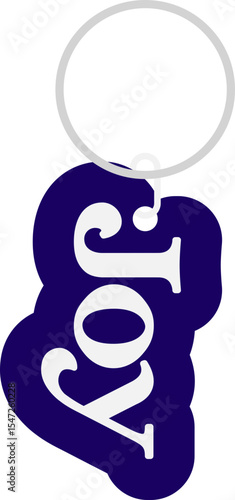 Cute and Aesthetic Keychain Design Element