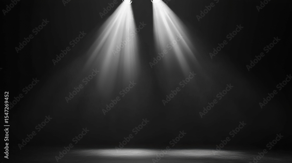 A black clean background in the light of spotlight. A black clean background in the light of spotlight.