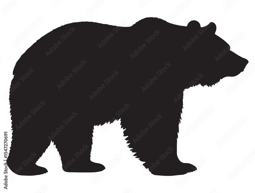 Fototapeta premium BEAR SILHOUETTE