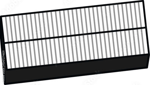 Vertical Stripe Air Filter Element