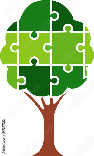Wallpaper Mural Puzzle Tree Infographic Torontodigital.ca