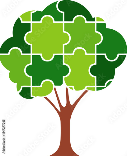 Puzzle Tree Infographic