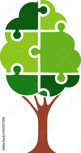 Puzzle Tree Infographic