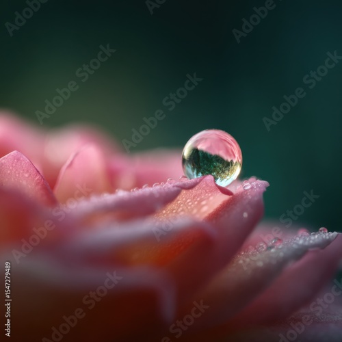 A Dewdrop On A Rose Petal A Feat Of Nature