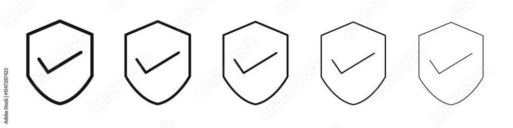 Authentication icon flat illustration set logo Authentication icon flat illustration set logo
