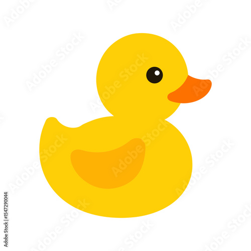yellow rubber duck vector art.