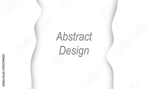 Clean white paper cut background with soft uneven edges design.