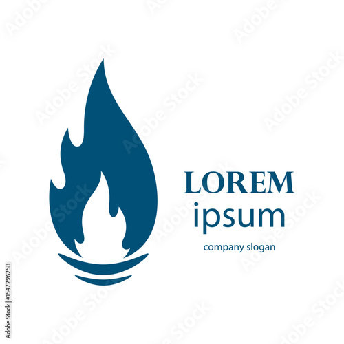 fire logo design burning and blazing
