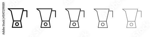 Blender icon flat illustration set logo