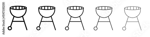 brazier icon flat illustration set logo