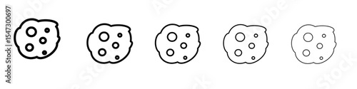 Bubbles and foam icon flat illustration set logo