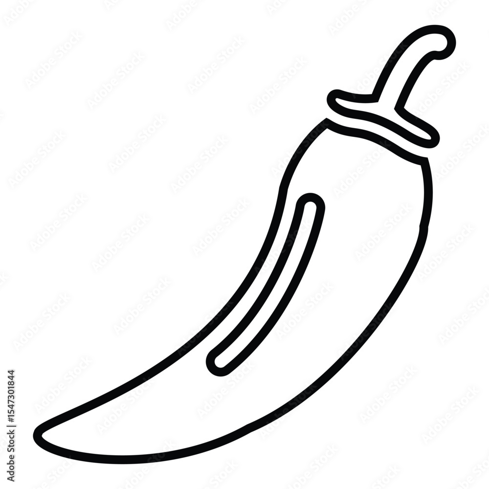 chili line icon design. chili thin black outline symbol vector illustration. editable stroke icon on transparent background. chili line icon design. chili thin black outline symbol vector illustration. editable stroke icon on transparent background.