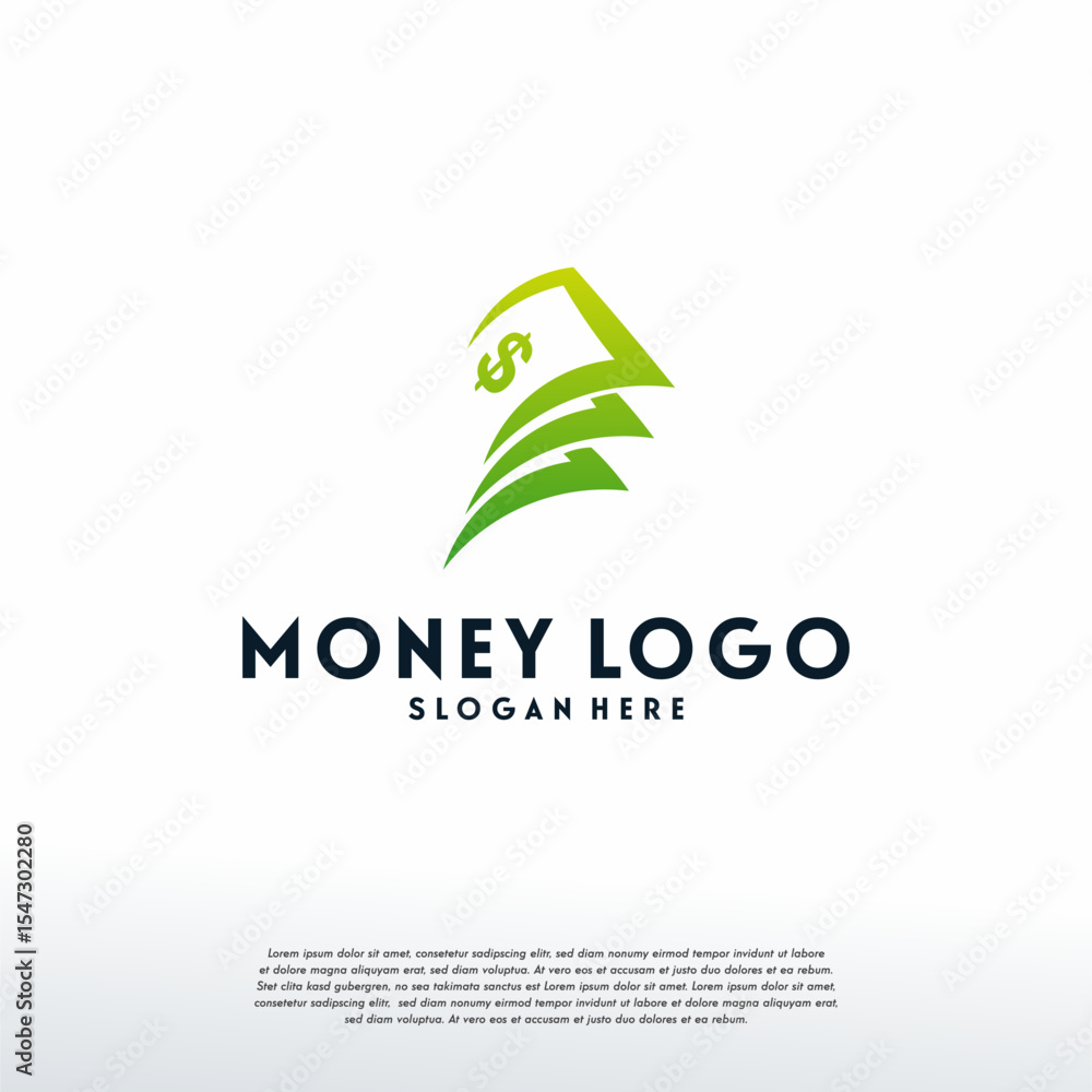 Fototapeta premium Money Logo designs template vector, Finance logo designs vector, Logo symbol icon
