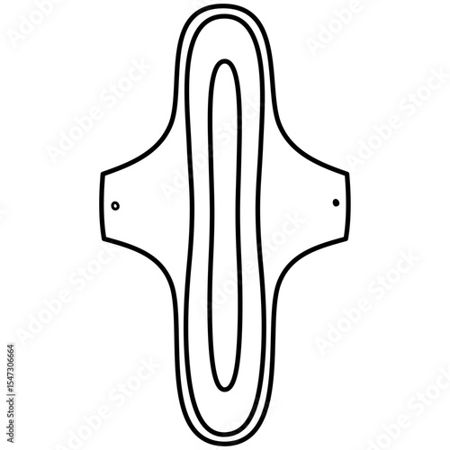 Hand drawn Reusable menstruasi pads illustration, Feminine hygiene products
