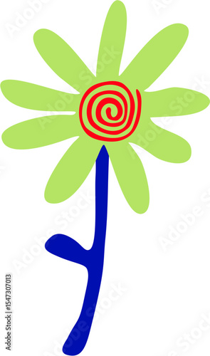 abstract magical surreal weird fantasy flower illustration design  