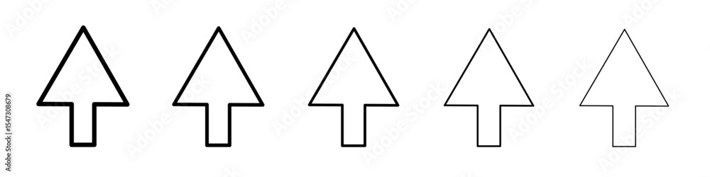 Cursor icon flat illustration set logo Cursor icon flat illustration set logo