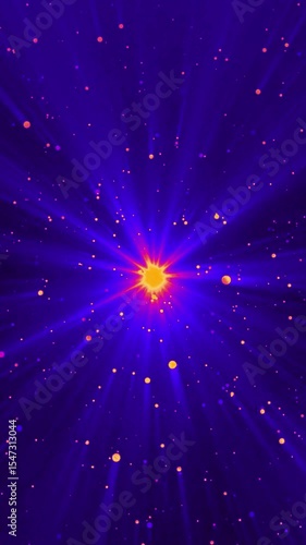 abstract blue background with stars