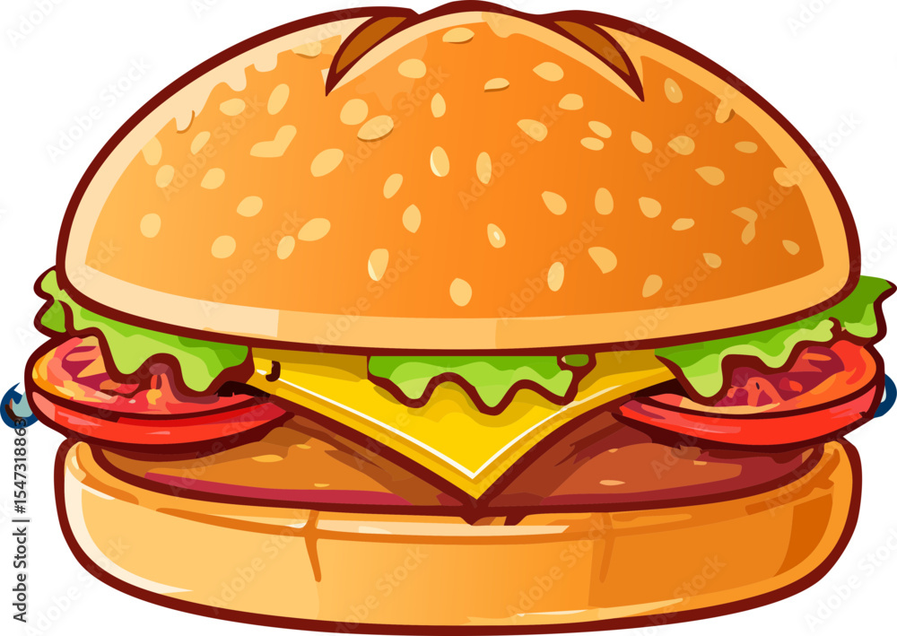 hamburger isolated on white background hamburger isolated on white background