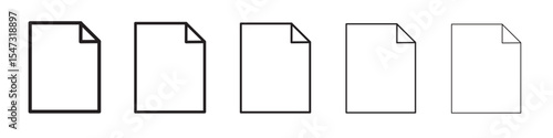 Format icon flat illustration set logo
