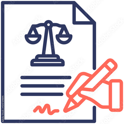 Contract Law Icon