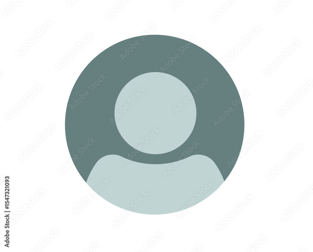 Member user profile icon simple flat cartoon shape silhouette graphic illustration, my account avatar ui sign symbol element round circle, customer person man head face image clipart Member user profile icon simple flat cartoon shape silhouette graphic illustration, my account avatar ui sign symbol element round circle, customer person man head face image clipart