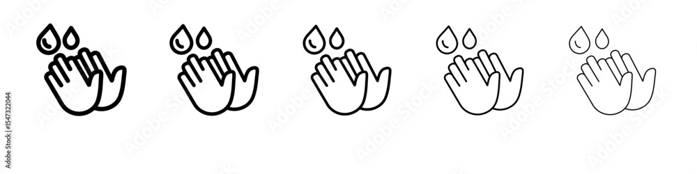 Fototapeta premium hand gel icon flat illustration set logo