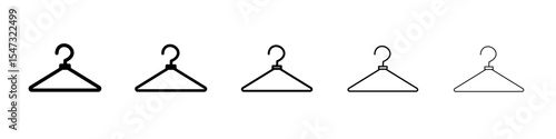hanger icon flat illustration set logo