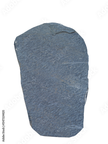 A flat, irregular-shaped slate stone with a rough surface texture