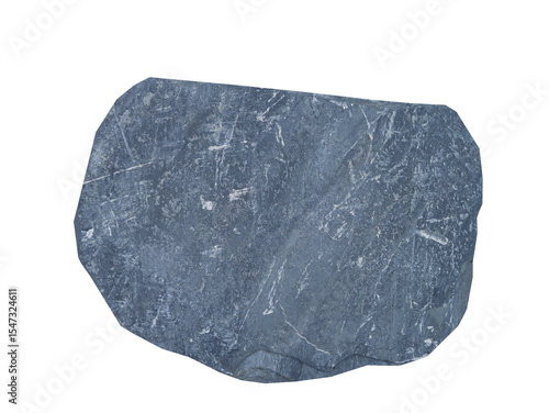 A flat, irregular-shaped slate stone with a rough surface texture