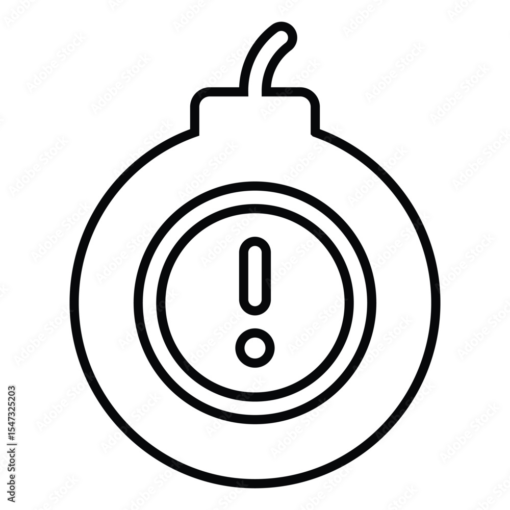 Obraz premium deadline set line icon design. deadline set thin black outline symbol vector illustration. editable stroke icon on transparent background.