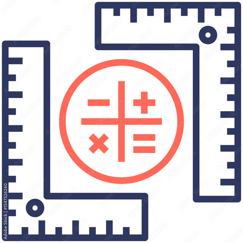 Obraz premium Mathemathics Icon