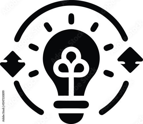 idea exchange vector icon.