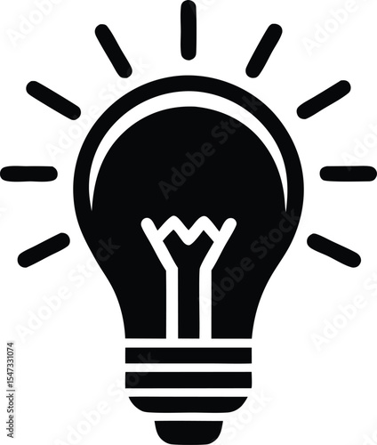 idea lightbulb vector icon.