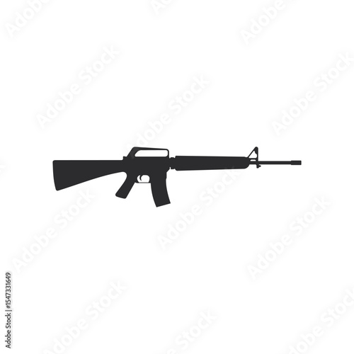 Military war gun firearm icon vector design in trendy style
