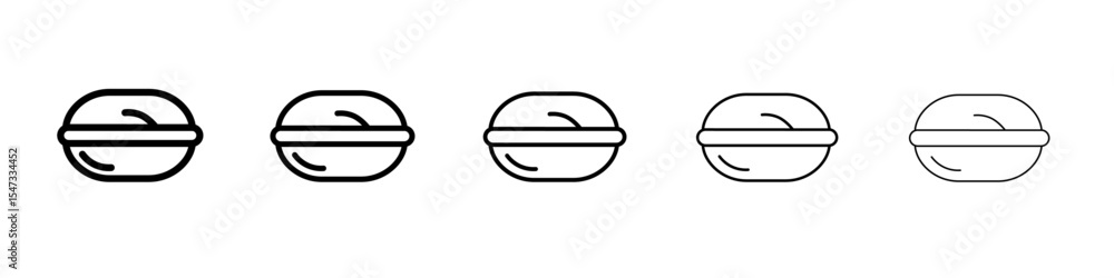 macarons icon flat illustration set logo macarons icon flat illustration set logo