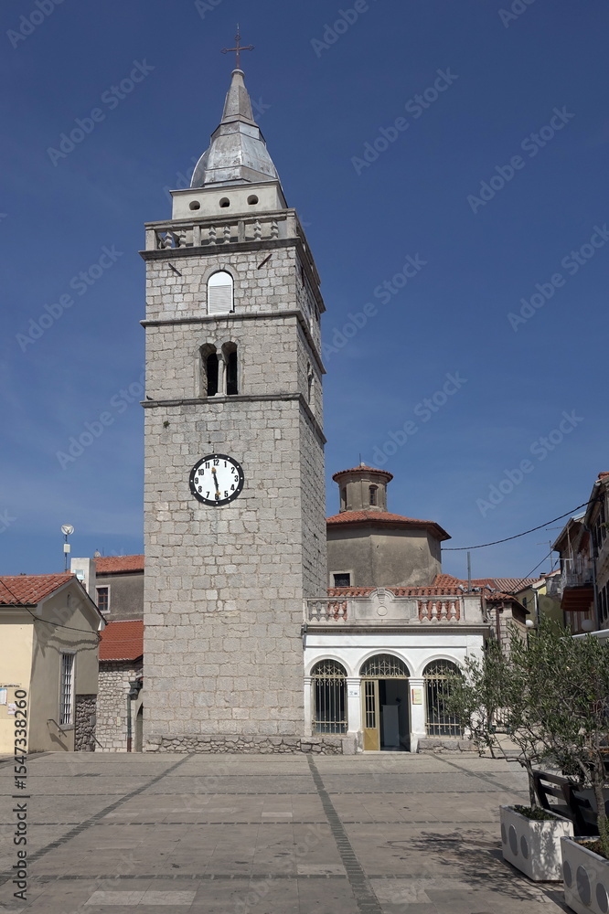 Fototapeta premium Kirche in Omisalj auf Krk