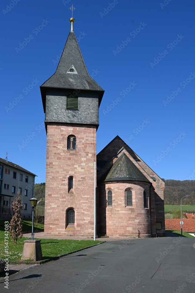 Fototapeta premium Katholische Kirche Sinntal-Sannerz