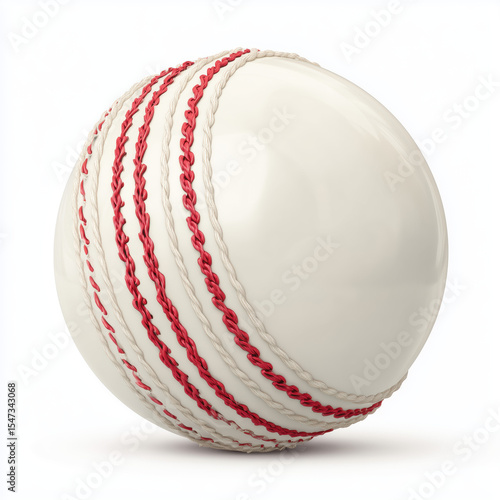 Cricket Ball - White and Red Stitches , isolated on white background png