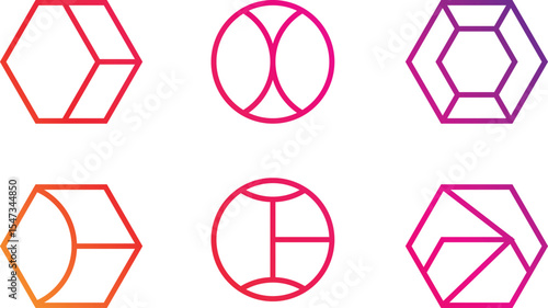 Brutalist abstract geometric shapes and grids. Brutal contemporary figure star oval spiral flower and other primitive elements.