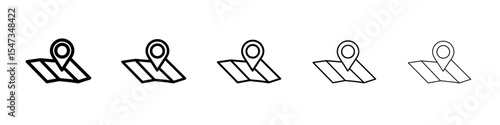 Pin on a map icon flat illustration set logo Free Download Pin on a map icon flat illustration set logo - GFXLoad