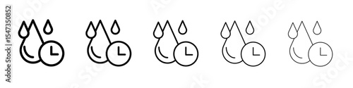 quick dry icon flat illustration set logo