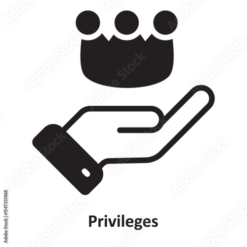 Privileges Vector Icon which can easily modify or edit