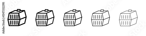 resock animals icon flat illustration set logo