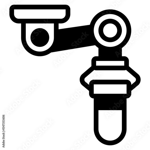 Industrial Robot Arm Icon