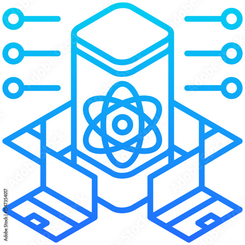 Quantum Computer Icon