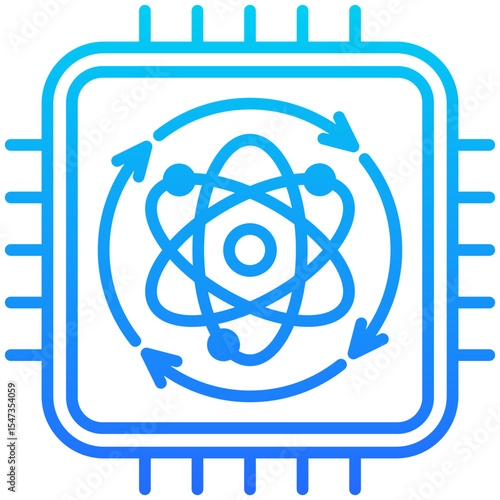 Qubit Processing Icon