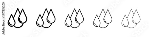 Skin care icon flat illustration set logo