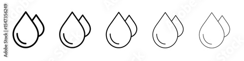 Skin care icon flat illustration set logo